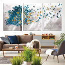 Tree Butterfly Abstract Tree and Butterfly Wall Art Canvas