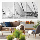 Yacht Sailboat Regatta Canvas Wall Art Canvas Print