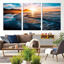 Beach Ocean Sunset on the Sea Wall Art Canvas, Beach Ocean by MyGreatCanvas | Canvas Wall Art Prints | Photo Prints & Wall Decor