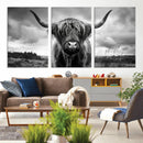 Scottish Cow Wall Art Canvas Print | Longhorn Wall Art | by MyGreatCanvas | Canvas Wall Art Prints | Photo Prints & Wall Decor