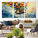 UP-Inspired Floating House with Balloons Canvas Art –