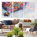 Don't Look Up Movie Canvas Wall Art - Vibrant Floating House