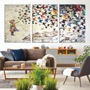 Banksy Wall Art - Banksy Girl Butterfly Graffiti Wall Art