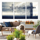 Jesus and the Fading Cross Wall Art Print – Symbol of Faith, by MyGreatCanvas | Canvas Wall Art Prints | Photo Prints & Wall Decor