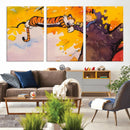 Calvin and Hobbes Tree Scene Canvas Print | 3 Panel Large by MyGreatCanvas | Canvas Wall Art Prints | Photo Prints & Wall Decor