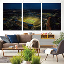 Michigan Stadium Night Game Wall Art – Sports Arena Aerial by MyGreatCanvas | Canvas Wall Art Prints | Photo Prints & Wall Decor