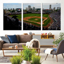 Chicago Cubs Baseball Team Print - Wrigley Field Stadium