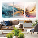 Abstract Flowing Colors Wall Art Canvas Print
