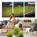 Angel Stadium Aerial Canvas Print – Los Angeles Angels