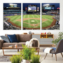 Citi Field Wall Art Print | 3-Panel New York Mets Baseball