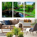 Augusta National Golf Club Wall Art - Panoramic Bridge & by MyGreatCanvas | Canvas Wall Art Prints | Photo Prints & Wall Decor