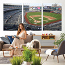 New York Yankees Baseball Team Print - Yankee Stadium Wall