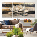 Abstract Lotus Flower Wall Art Canvas Print, Meditation Yoga