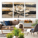 Abstract Lotus Flower Wall Art Canvas Print, Meditation Yoga