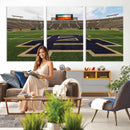 Football Stadium Wall Art – Framed Sports Field Canvas