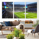 Tottenham Hotspur Stadium Canvas Print, Match Day Triple