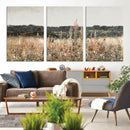 Rustic Field Landscape Wall Art Print, Giclee Canvas Wall
