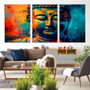Colorful Buddha Wall Art – Framed Abstract Portrait Canvas by MyGreatCanvas | Canvas Wall Art Prints | Photo Prints & Wall Decor