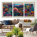 Framed Japanese 1986 Wall Art Print, Yayoi Kusama 1986 Wall