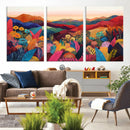 YAYOI KUSAMA Abstract Print - Landscape Canvas Wall Art