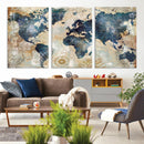 World Map Canvas Print – Framed Wall Art for Couples, by MyGreatCanvas | Canvas Wall Art Prints | Photo Prints & Wall Decor