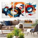 Abstract Wall Art, Rings Wall Art Canvas Print