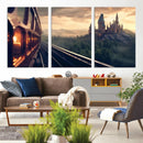 Harry Castle Wall Art Canvas Print, Wizard School Wall Art