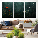Wildflower Field Framed Wall Art, Vintage Botanical