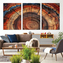 Abstract Tree Ring Art, Colorful Tree Ring Wall Decor, by MyGreatCanvas | Canvas Wall Art Prints | Photo Prints & Wall Decor