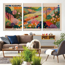 Yayoi Kusama Japanese Art Canvas Print, Abstract Art, Large