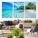 Tropical Beach Wall Art Canvas Print - Serene Ocean