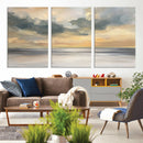 Modern Coastal Artwork with Vibrant Abstract Ocean Waves