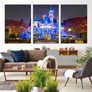 Disney Castle Wall Art Canvas Print – Magical Fairytale