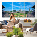 Wrigley Field Chicago Cubs Panoramic Art Multi-Piece Canvas