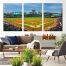 Wrigley Field Chicago Cubs Panoramic Canvas Print –