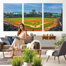 Wrigley Field Chicago Cubs Panoramic Canvas Print –