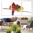 Cardinal Bird Canvas Wall Art - Male and Female Cardinal