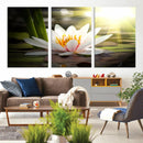 Lotus Flower Wall Art Canvas Print, Water Lily Large Wall