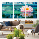 Lotus Flower Wall Art Canvas Print, Water Lily Large Wall by MyGreatCanvas | Canvas Wall Art Prints | Photo Prints & Wall Decor