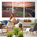 Indiana Memorial Stadium Wall Art Canvas Print, Framed