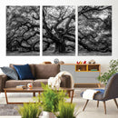Black and White Old Angel Oak Tree Wall Art Canvas Print by MyGreatCanvas | Canvas Wall Art Prints | Photo Prints & Wall Decor