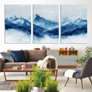 Blue Mountains Wall Art – Framed Snowy Range Canvas Artwork, by MyGreatCanvas | Canvas Wall Art Prints | Photo Prints & Wall Decor