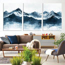 Snowy Peaks Wall Art – Framed Misty Mountain Canvas Artwork by MyGreatCanvas | Canvas Wall Art Prints | Photo Prints & Wall Decor
