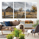 Rustic Autumn Farmhouse Wall Art Canvas Print – Serene