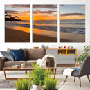 Sunset Wall Art Print - Stunning Beach Sunset Canvas Artwork