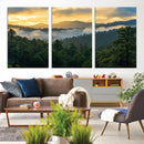 Mountain Sunrise Wall Art – Framed Pine Forest Canvas by MyGreatCanvas | Canvas Wall Art Prints | Photo Prints & Wall Decor