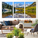 Maroon Bells Wall Art – Framed Snowy Mountain Canvas by MyGreatCanvas | Canvas Wall Art Prints | Photo Prints & Wall Decor
