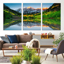 Majestic Snow-Capped Peaks Wall Art Canvas Print, Vibrant by MyGreatCanvas | Canvas Wall Art Prints | Photo Prints & Wall Decor