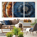 Framed Abstract Tree Ring Wall Art Print Natural Rustic Wood by MyGreatCanvas | Canvas Wall Art Prints | Photo Prints & Wall Decor