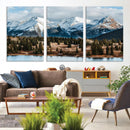 Grand Teton Park Wall Art Canvas Print – Framed Alpine Lake
